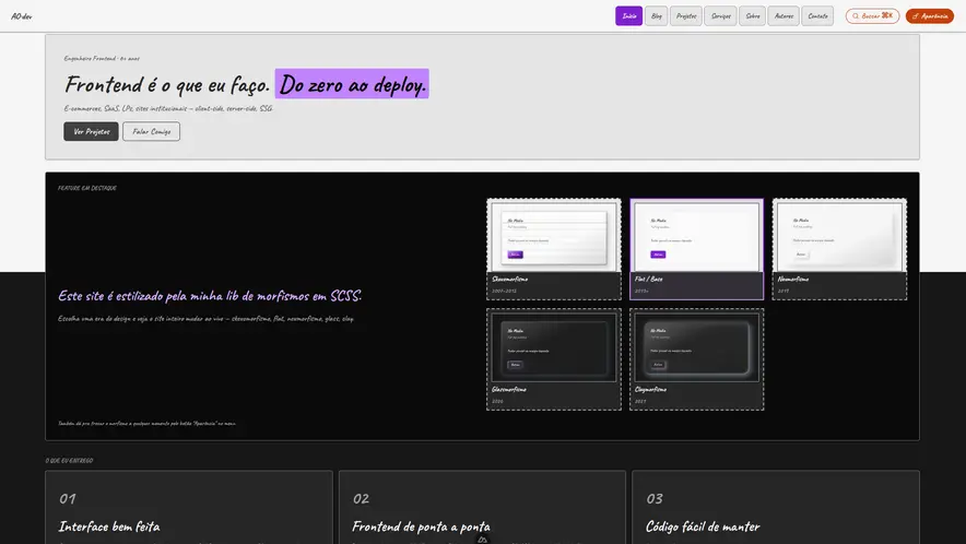 Screenshot de ao.dev