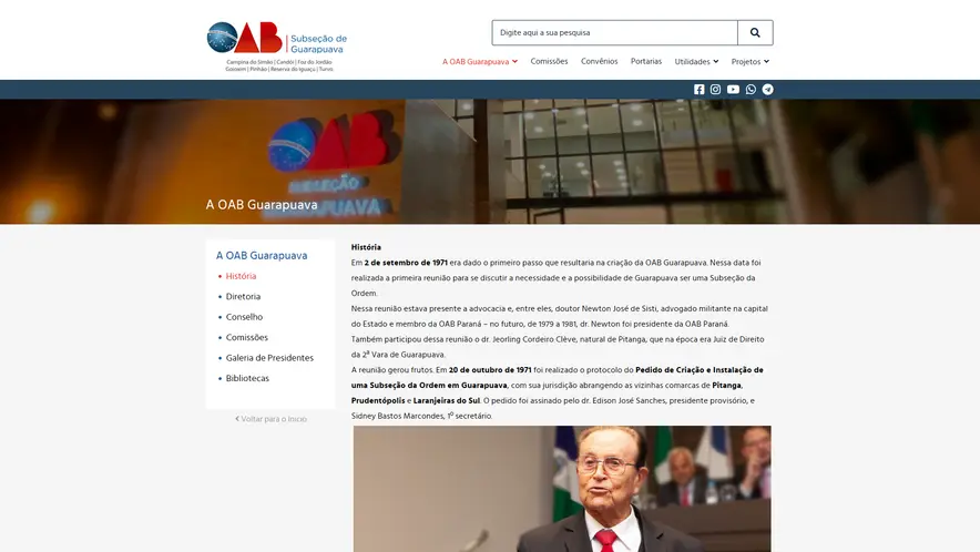 Screenshot de OAB Guarapuava