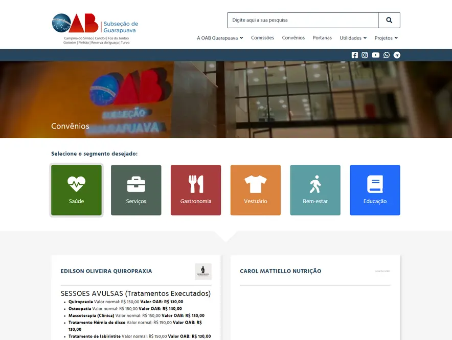 Detalhe de OAB Guarapuava